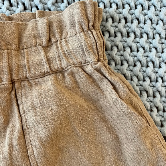NWT Blank NYC 100% Ramie (Grass Linen) Paperbag Shorts - Picture 5 of 8